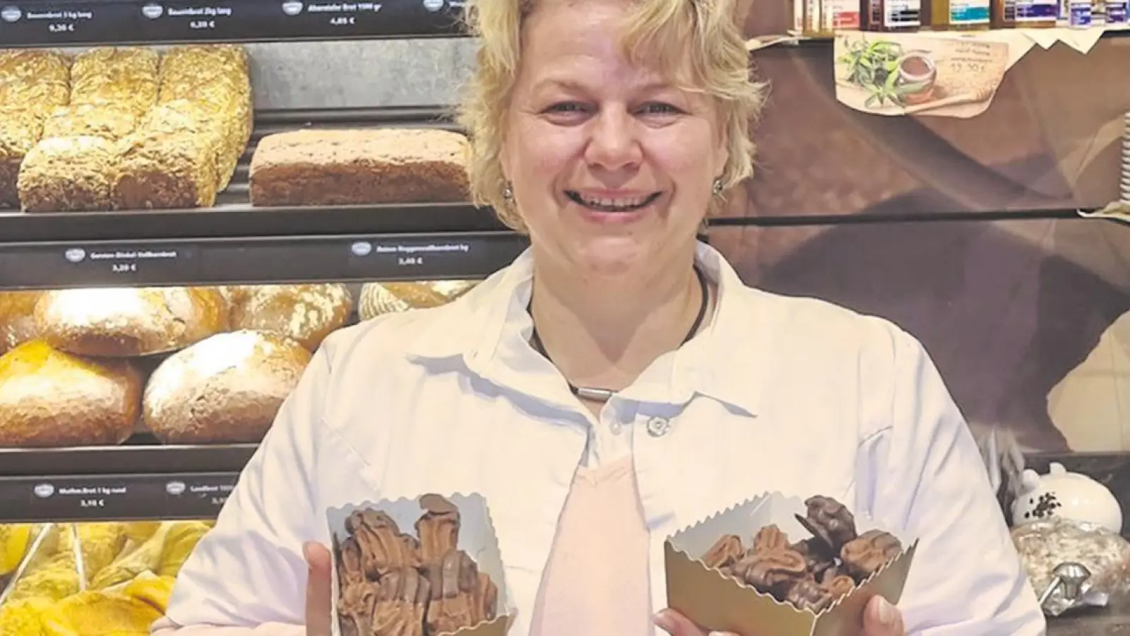 Lieblingsplätzchen von Silvia Schatz-Seidel (Geseeser Landbäckerei): Kakaozungen mit Marmelade oder Nougat. (Foto: red)