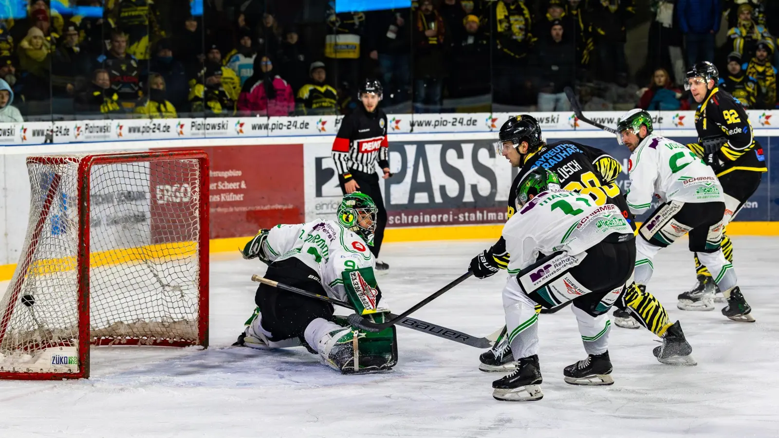 Florian Lüsch war doppelter Torschütze für die onesto Tigers im Derby gegen Höchstadt. (Foto: Dirk Ellmer)