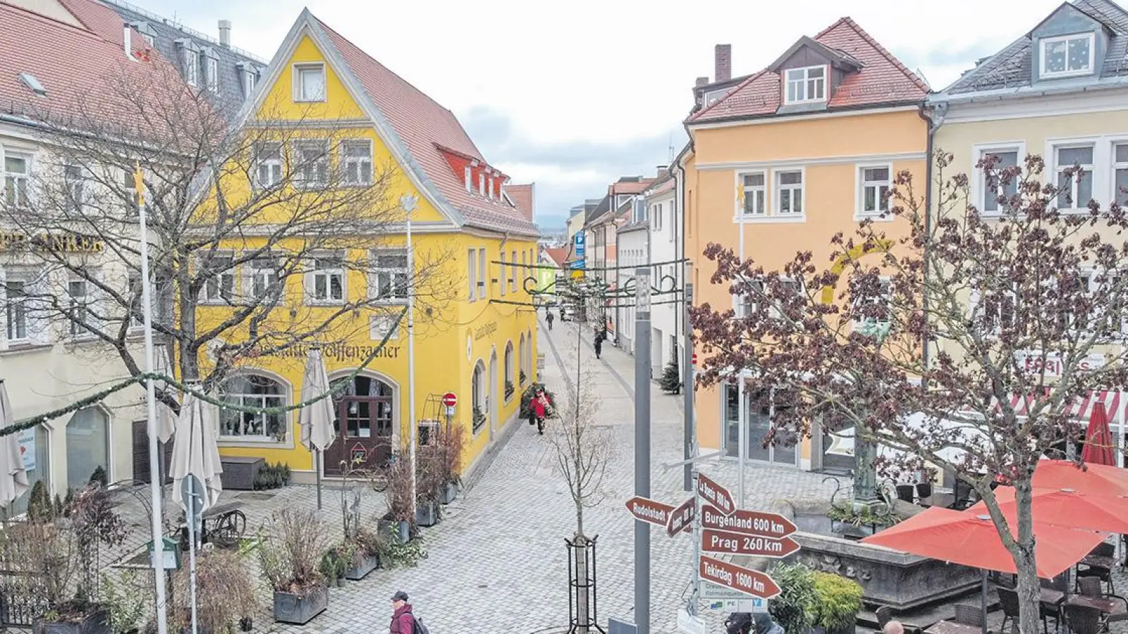 Badstraße in Bayreuth: quirlig und belebt, naturnah und vielseitig (Foto: Dörfler)