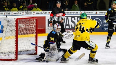 Sechs zum Teil unglückliche Gegentore kassierten die onesto Tigers heute Abend gegen die Tölzer Löwen. (Foto: Dirk Ellmer)