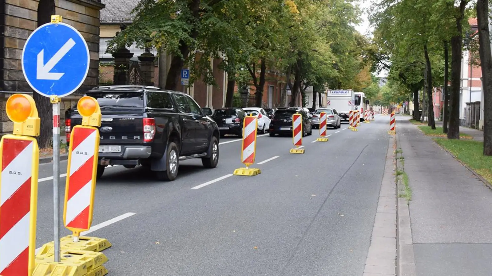 Einspurige Erlanger und Bismarckstraße: Die CSU Bayreuth startet eine Umfrage zu dem umstrittenen Mobilitätskonzept. (Foto: Lenkeit)
