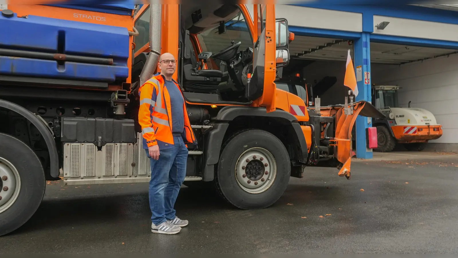 Thorsten Fichtner ist beim Stadtbauhof zuständig für den Winterdienst. (Foto: Stadt Bayreuth)