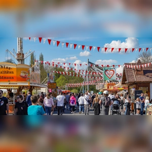 Viel los am Osterwochenende auf dem Bayreuther Frühlingsfest.  (Foto: sd)