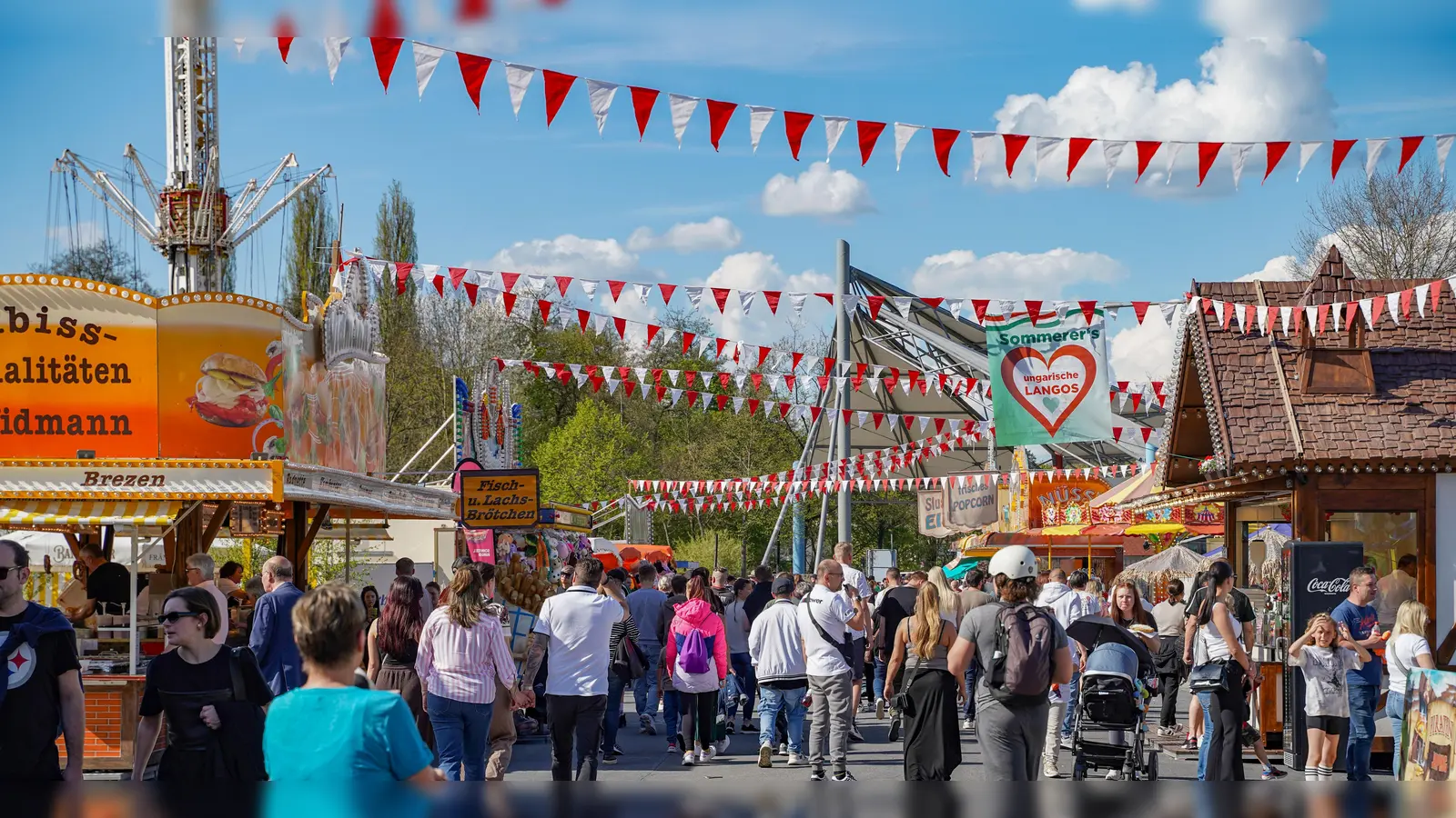Viel los am Osterwochenende auf dem Bayreuther Frühlingsfest.  (Foto: sd)