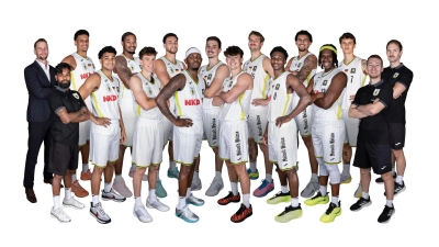 Die Mannschaft von Medikamente per Klick Bayreuth in der ProA-Saison 2026/27.  (Foto: GMK)