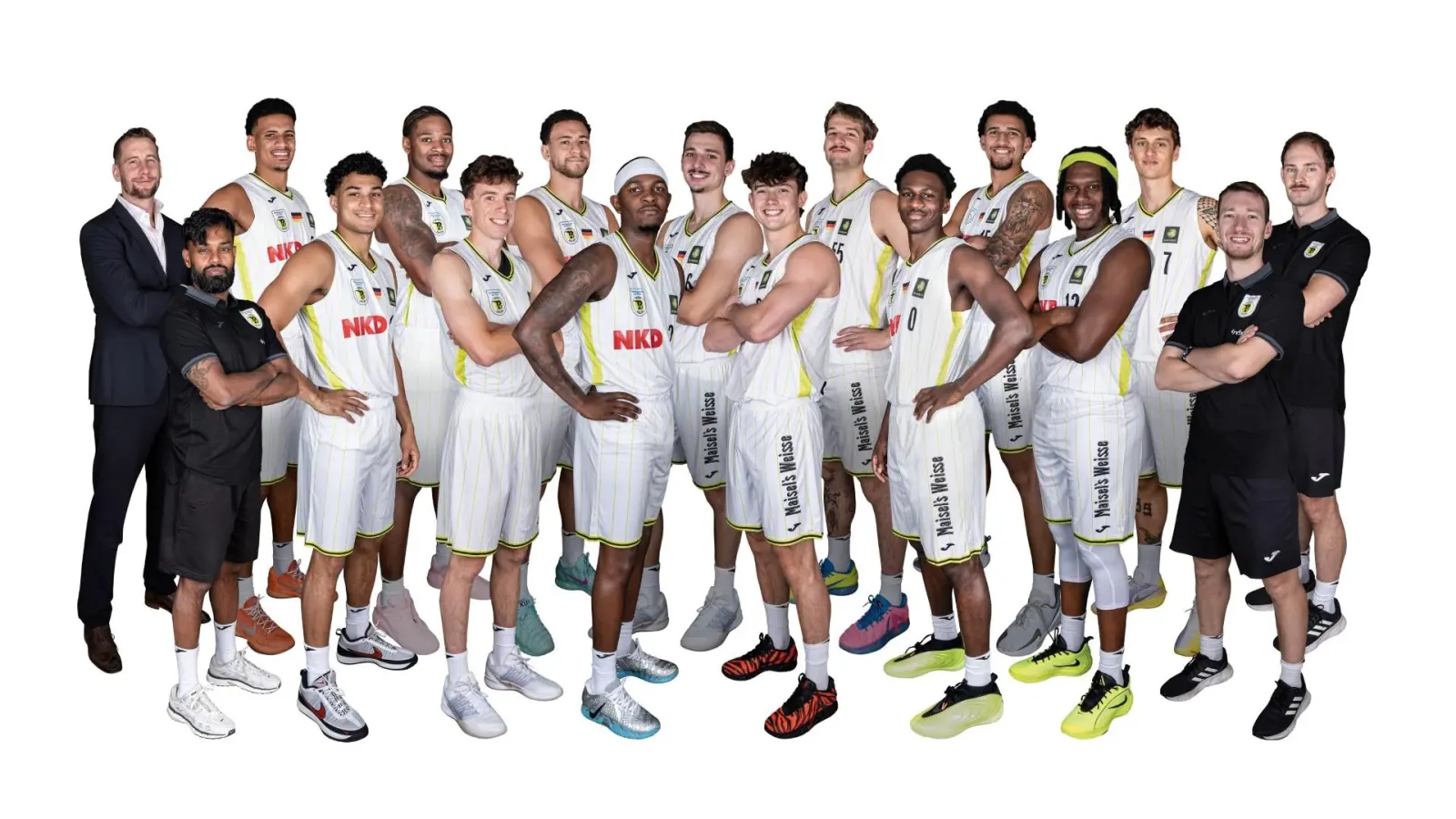 Die Mannschaft von Medikamente per Klick Bayreuth in der ProA-Saison 2026/27.  (Foto: GMK)