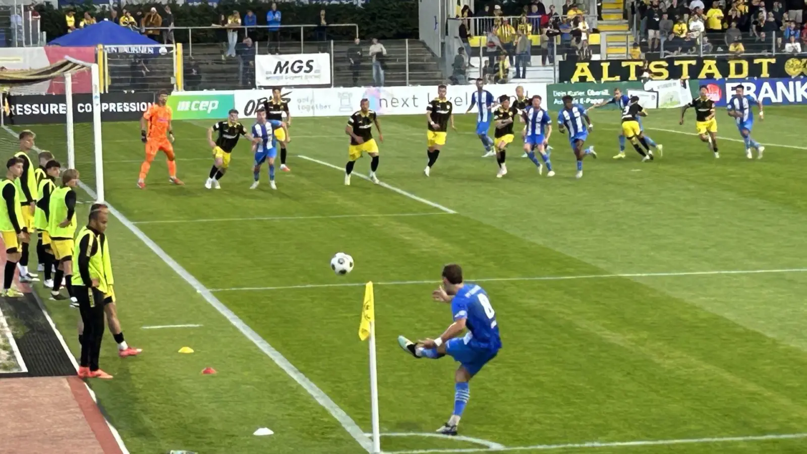 Deutlich zu wenig zeigte die SpVgg Bayreuth heute im Heimspiel gegen den FV Illertissen. (Foto: Gabi Munzert)
