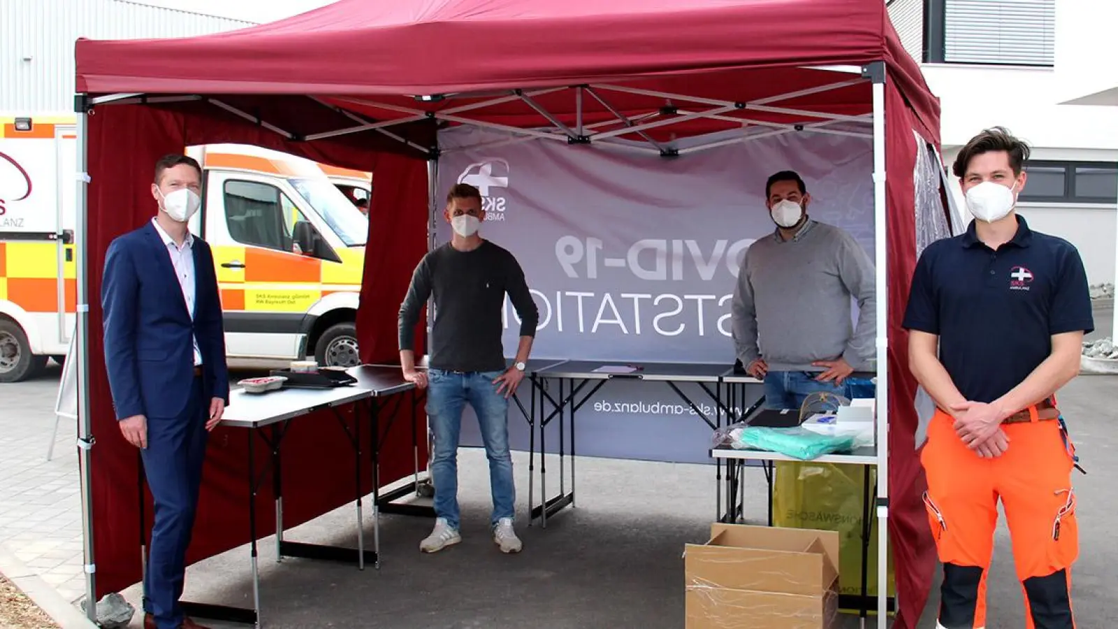 Corona-Virus in Bayreuth: Mobiles Schnelltestzentrum (Foto: red)