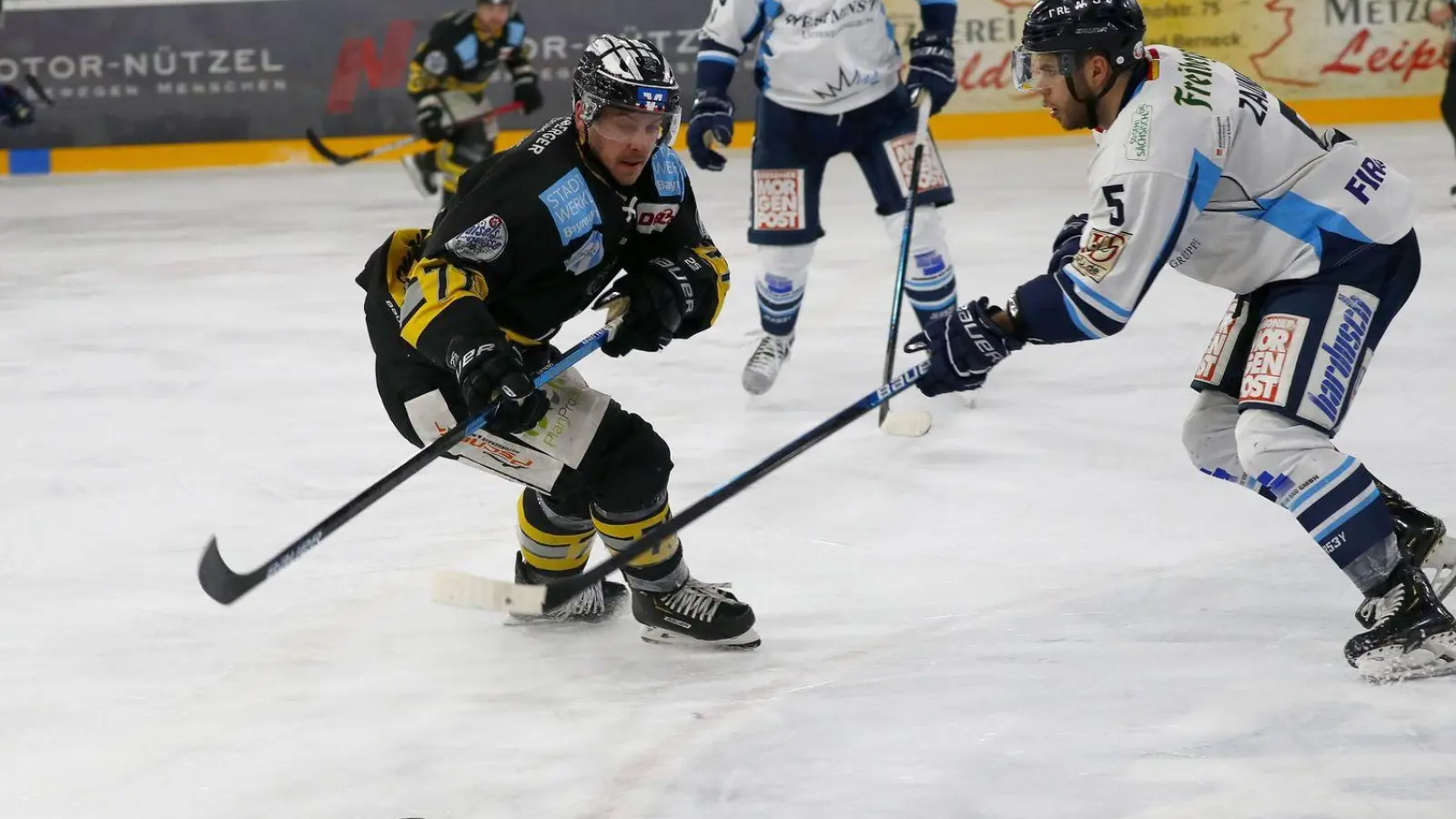 Nur denkbar knapp verpassten die Bayreuth Tigers einen neuerlichen Coup gegen die Kassel Huskies (Foto: Peter Kolb)