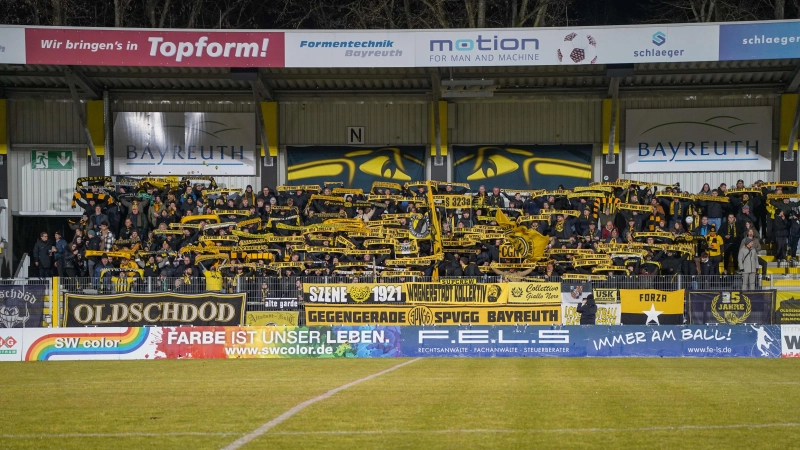 „Gemeinsam zum Klassenerhalt” lautet das Motto der SpVgg Bayreuth für die Rest-Rückrunde in der Regionalliga Bayern. (Foto: sd)