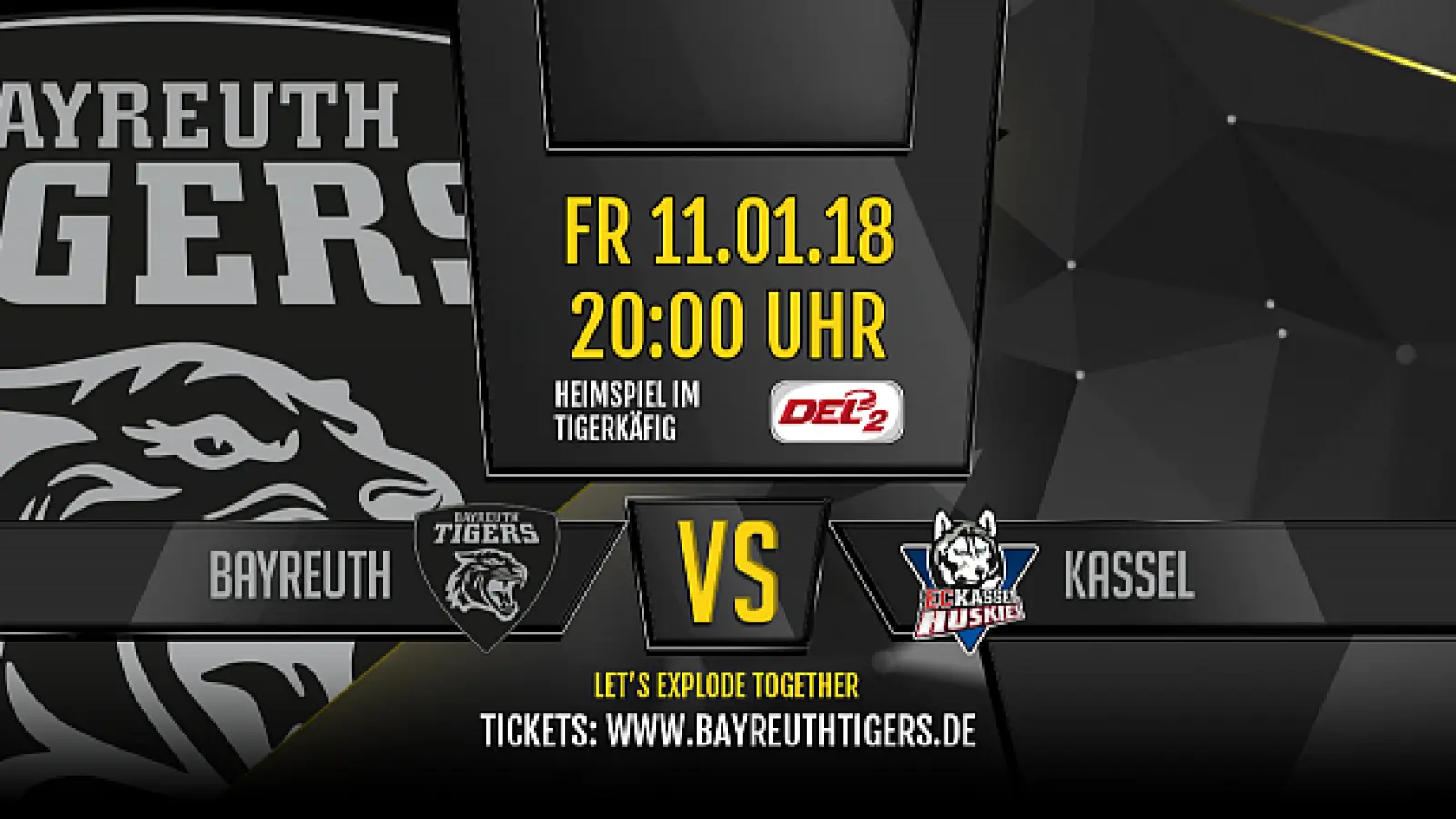 Die Bayreuth Tigers sind gegen Kassel gefordert. / Foto: Bayreuth Tigers Eishockey GmbH (Foto: inBayreuth.de)