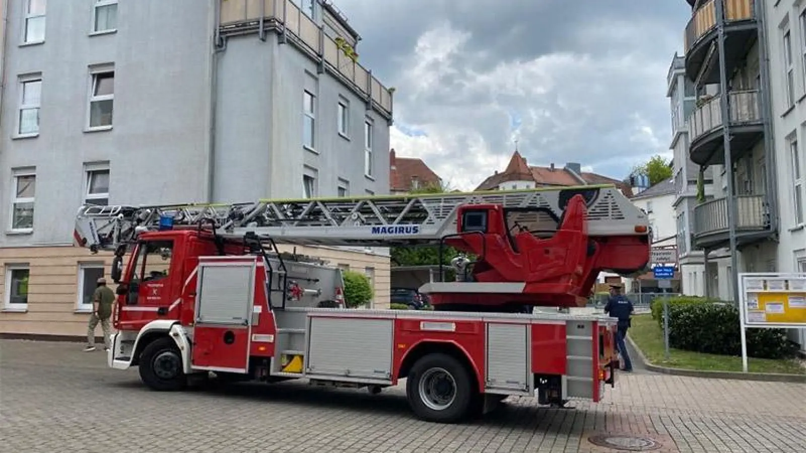 Feuerwehr in Bayreuth: Brand im Seniorenheim (Foto: Stefan Dörfler)