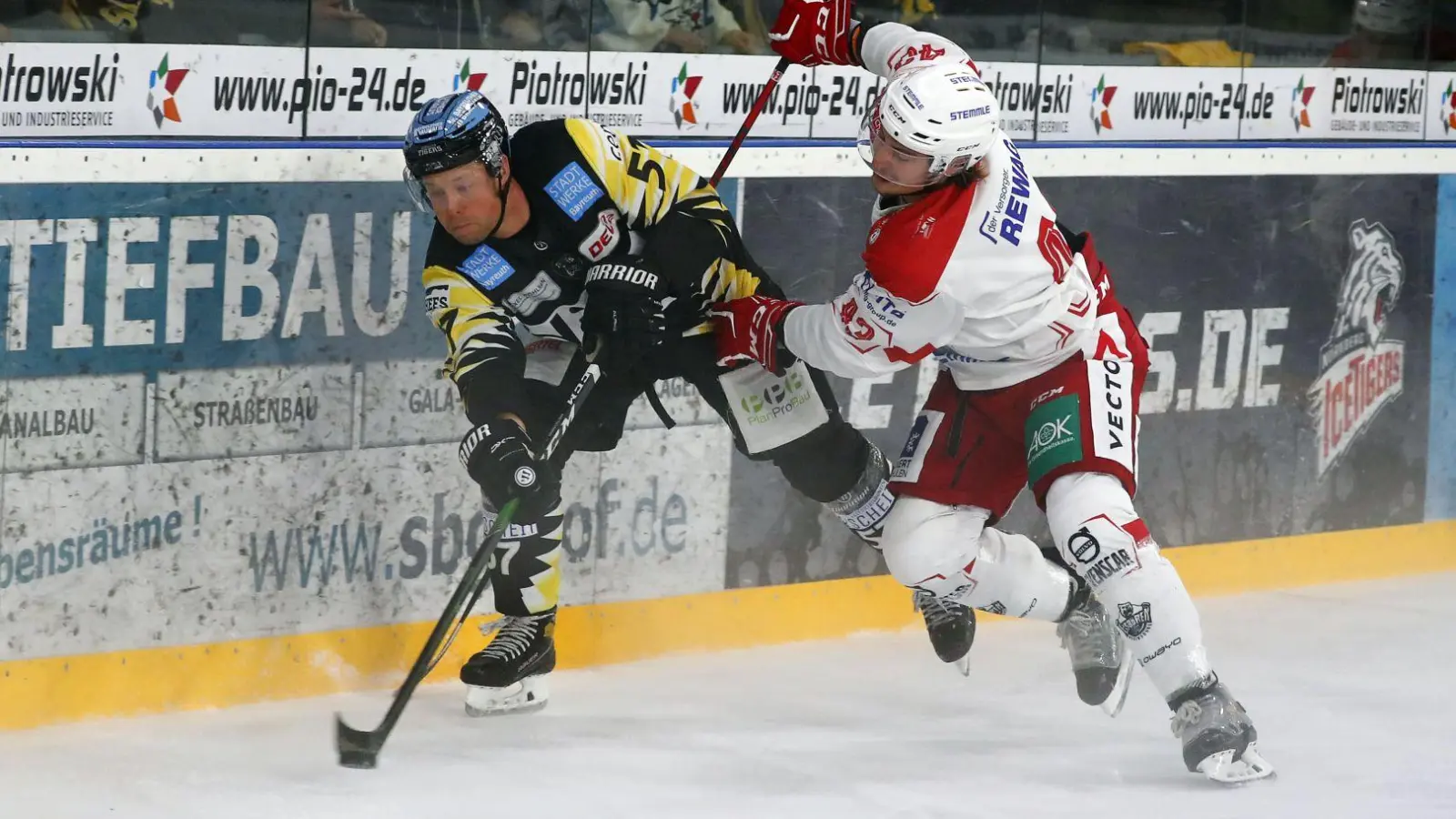 Christian Kretschmann sorgte für den 3:2-Siegtreffer der Bayreuth Tigers in Dresden. (Foto: Peter Kolb (Archiv))