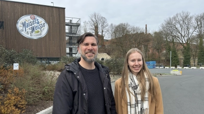 Tobias Schütz und Alina Kuhnt´sind Mitorganisatoren des diesjährigen Maisel&#39;s Weissbierfest.  (Foto: jm)