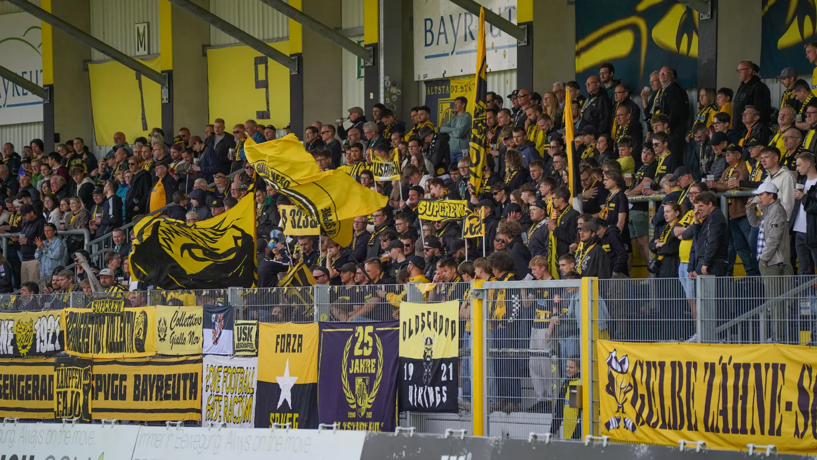 Die treuen Fans sind ein wichtiges Pfund, mit dem die SpVgg Bayreuth wuchern kann. (Foto: sd)