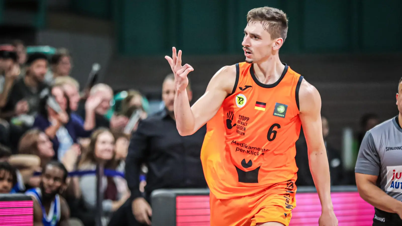 Seit Februar fällt MpK Bayreuth-Guard Moritz Plescher verletzt aus, jetzt hat der 25-jährige erneut einen Verletzungs-Rückschlag erlitten. (Foto: Thorsten Ochs)