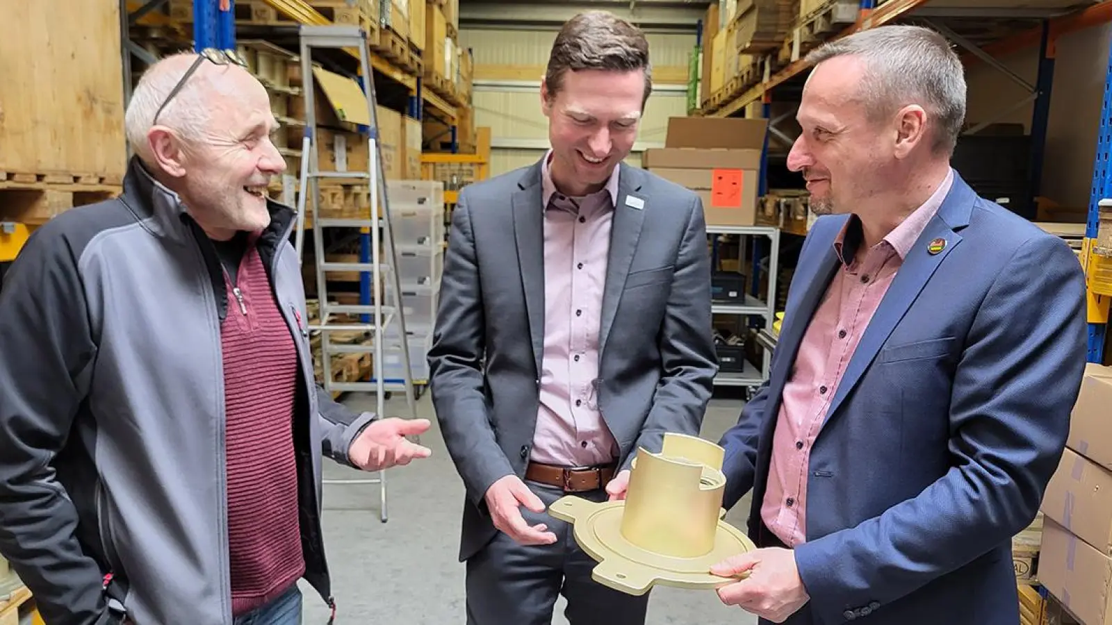 Gefrees: Der Bayreuther Landrat Florian Wiedemann auf der Gemeindetour 2023. (Foto: red)