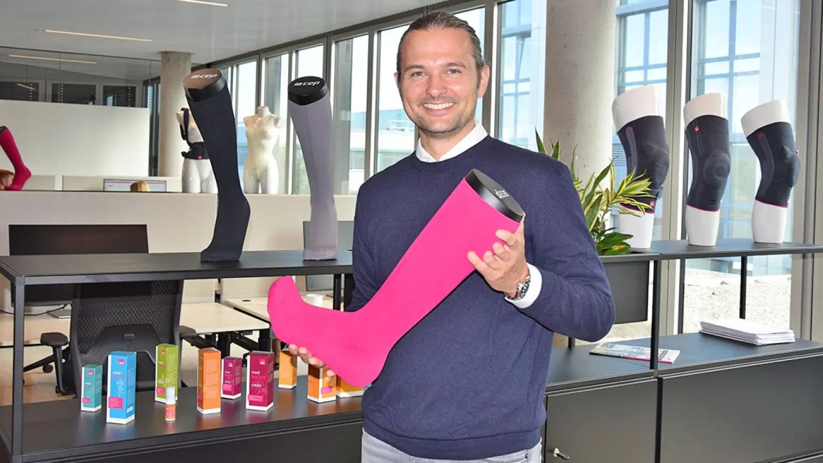 medi Bayreuth: Philipp Schatz, Geschäftsleiter Medical im neuen Medi Tower. (Foto: Lenkeit)