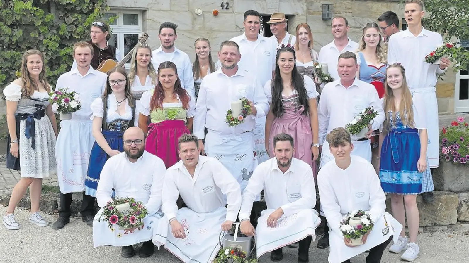 Der Burschenverein „Frohsinn“ Pittersdorf freut sich auf die Besucher der Pittersdorfer Zeltkerwa. (Foto: Burschenverein „Frohsinn“)