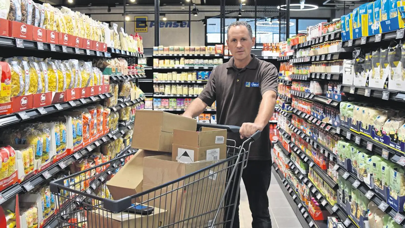 Andreas Pensel eröffnet am 7. November seinen Edeka Supermarkt in Bayreuth. (Foto: Mohr)