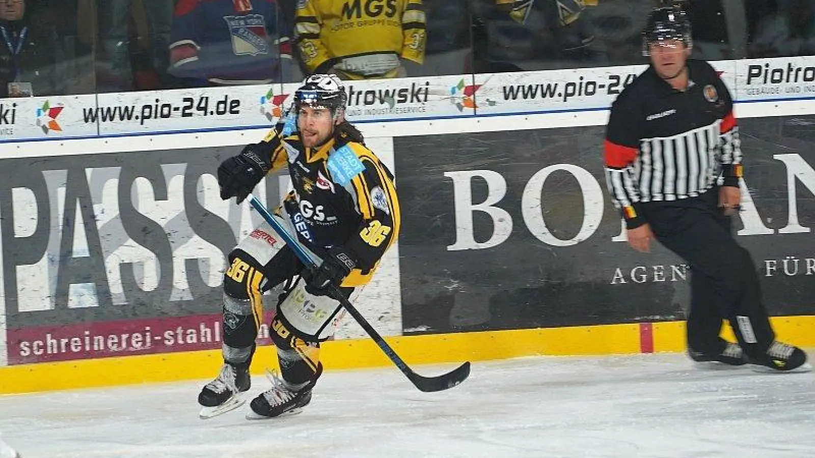 Foto: Archiv – Bayreuth Tigers (Szenenfoto beim Spiel gegen Deggendorf). (Foto: inBayreuth.de)