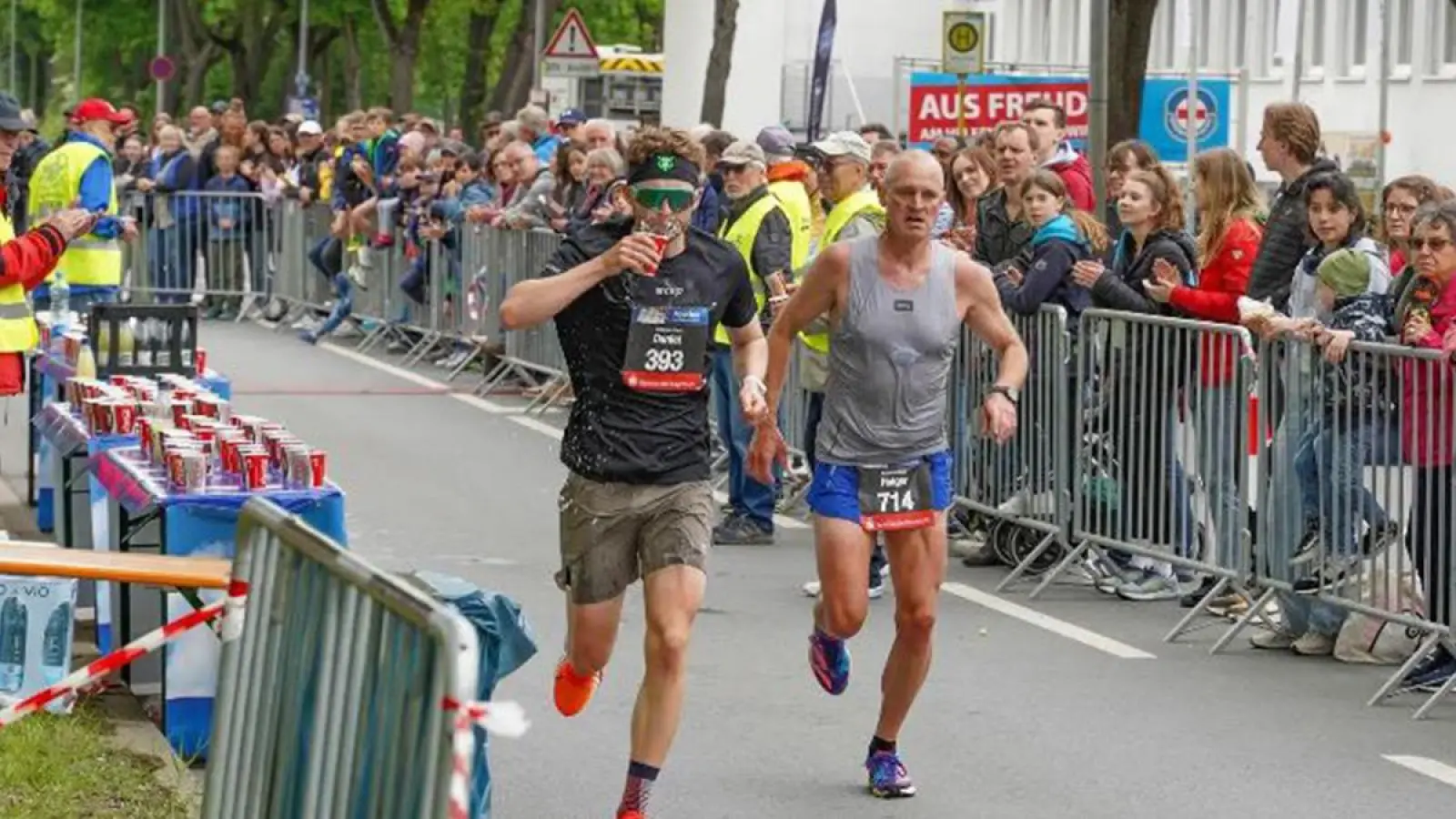 Läufer in der Hindenburgstraße: Wegen des FunRuns kommt es am 5. Mai zu Verkehrsbehinderungen in Bayreuth. (Archivbild: Dörfler)