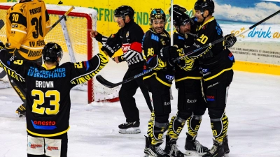 Grund zum Jubeln gab es für die onesto Tigers heute Abend auch bei den EHF Passau Black Hawks. (Foto: Archiv/Dirk Ellmer)