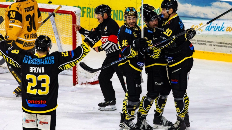 Grund zum Jubeln gab es für die onesto Tigers heute Abend auch bei den EHF Passau Black Hawks. (Foto: Archiv/Dirk Ellmer)