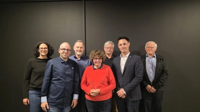 V.l.: Luisa Funke-Barjak, Sebastian Norck, Thomas Bauske, Ingrid Heinritzi-Martin, Manfred Albinger, Sven Latendin, Georg Engl. (Foto: red )
