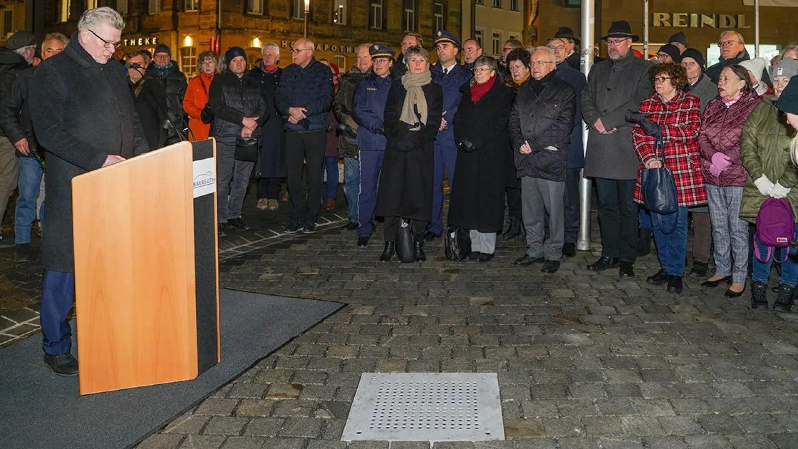 Holocaust-Mahnmal in Bayreuth eröffnet. (Foto: Dörfler)