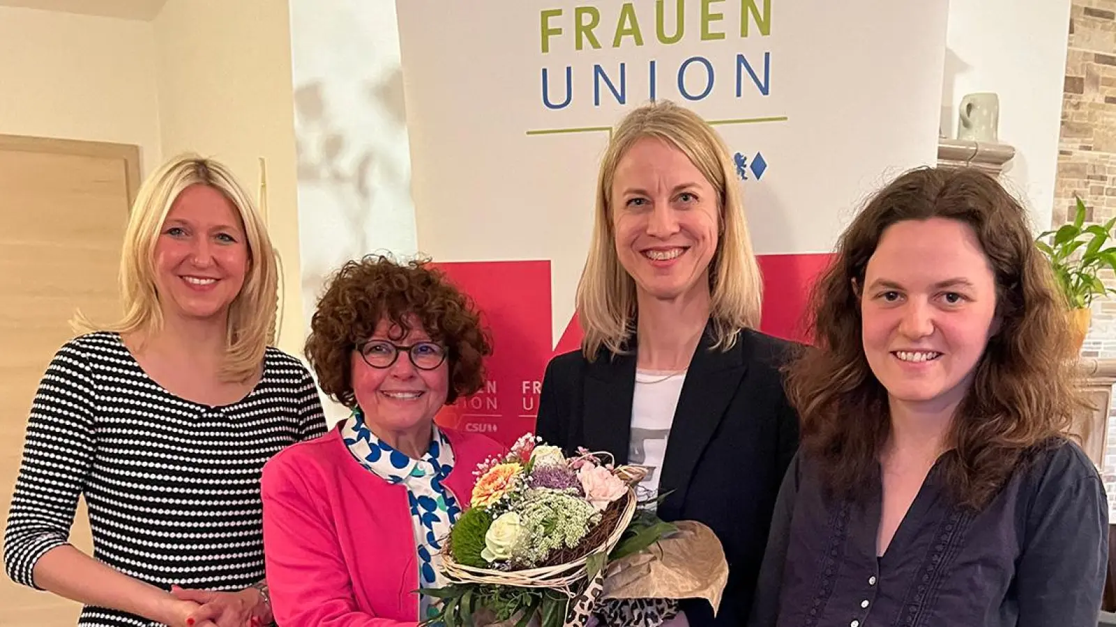 V.l. Dr. Silke Launert, Ingrid Heinritzi-Martin, Sabine Kerner, Annika Schreier (Vorsitzende Frauen-Union KV Bayreuth-Land) (Foto: red)