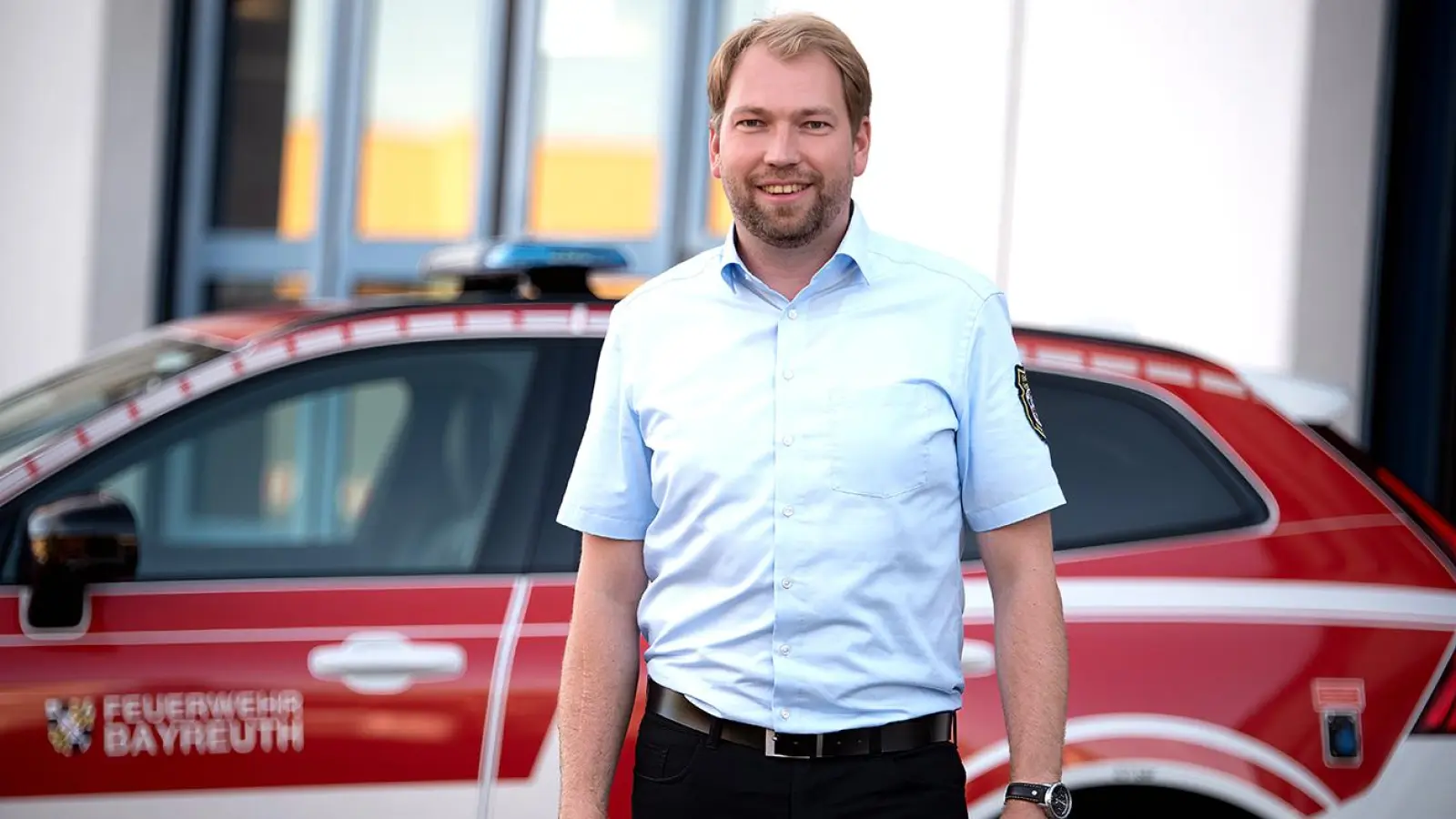 Lucas Lauterbach ist der neue Stadtbrandrat. Er hat die Verantwortung für alle Feuerwehren in Bayreuth.<br> (Foto: red)