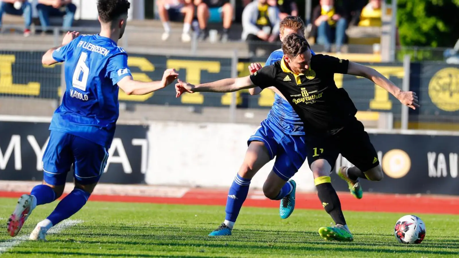 Die Führung: Markus Ziereis traf zum 1:0 für Bayreuth. (Foto: Peter Kolb)