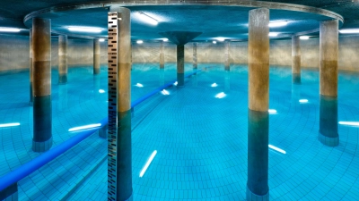 Im Hochbehälter auf dem Eichelberg speichern die Stadtwerke Bayreuth Millionen Liter Trinkwasser. (Foto: Stadtwerke Bayreuth)
