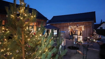 Der 1. Weihnachtsmarkt in Haag: Nach der Premiere 2023 findet er auch 2024 statt. (Foto: Dorfgemeinschaft Haag)