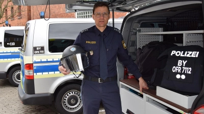 Erster Polizeihauptkommissar Jürgen Stadt von der Polizei in Bayreuth: Einsatzführer auf der 60. Münchner Sicherheitskonferenz. (Foto: Lenkeit)