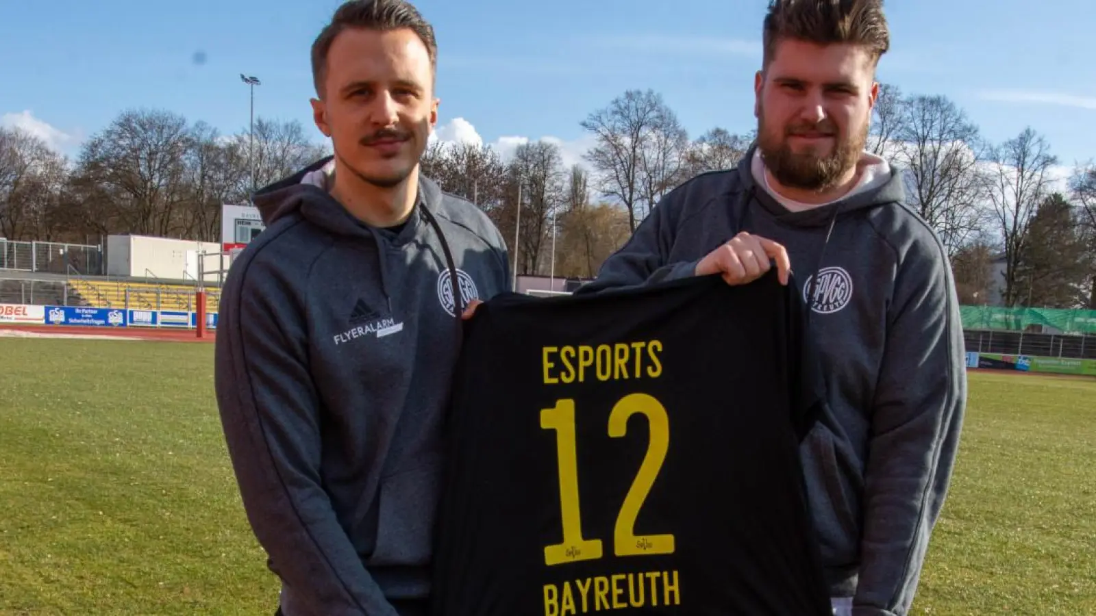 Jan Bauermeister (li.) und Senad Mecavica sind für das neue Projekt verantwortlich. (Foto: SpVgg Bayreuth)