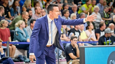 Es läuft noch nicht für Raoul Korner und medi bayreuth. (Foto: Thorsten Ochs)