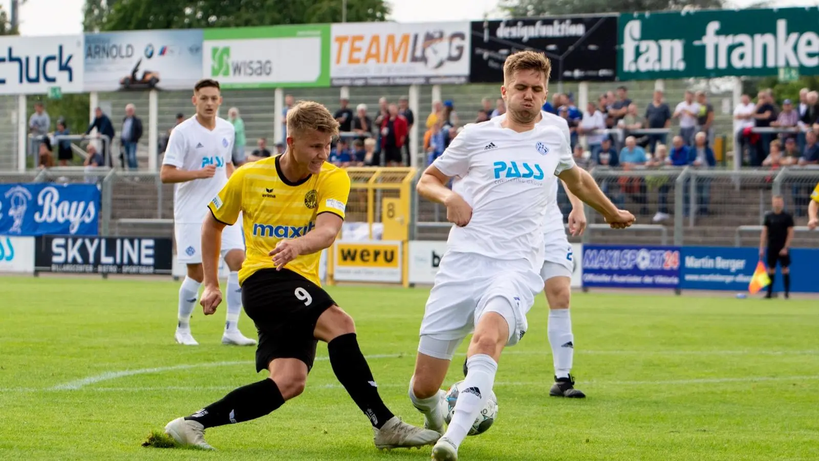 Christoph Fenninger &amp; Co. verloren in Aschaffenburg klar. Foto: Peter Glaser. (Foto: inBayreuth.de)