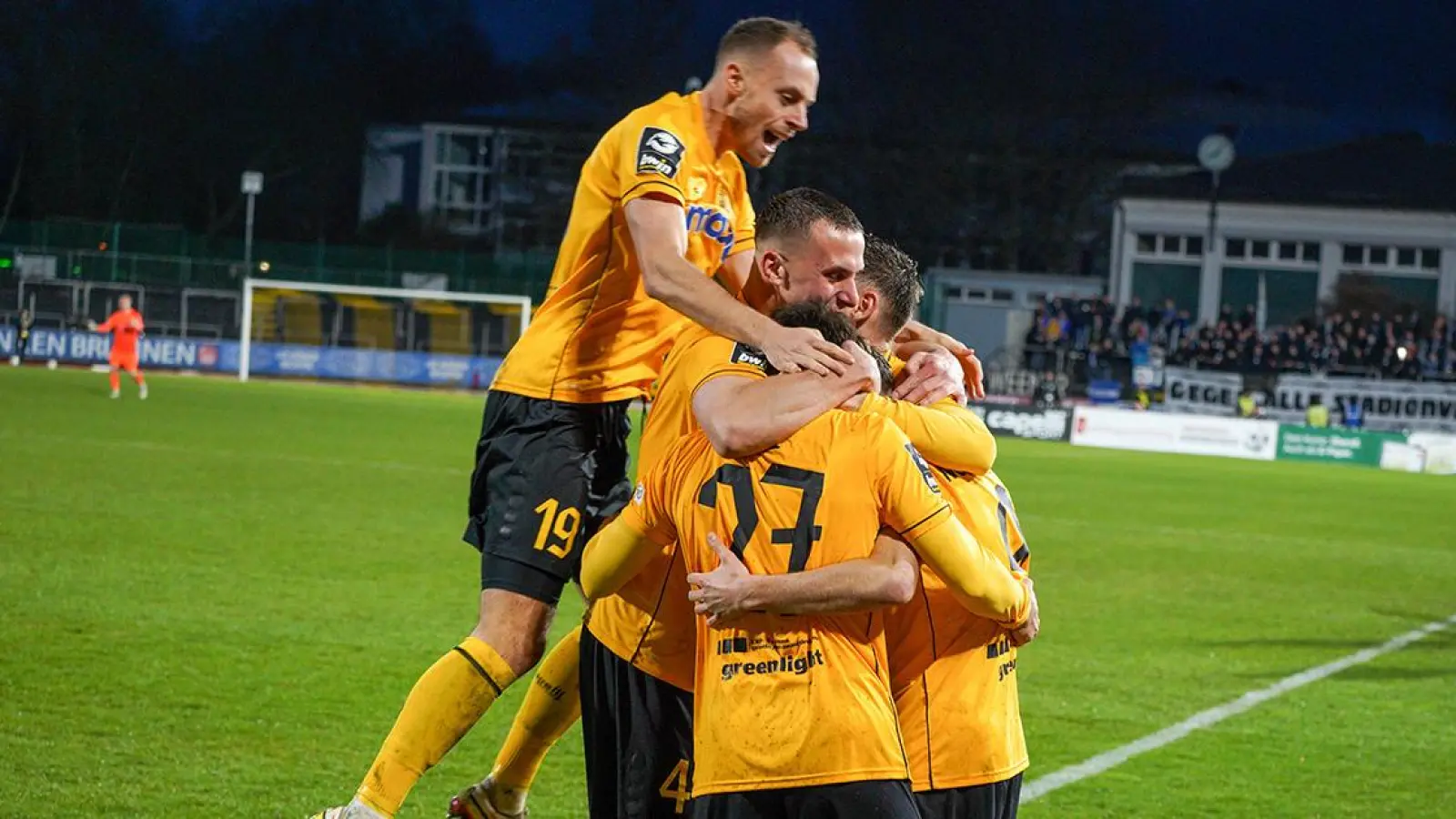 Die SpVgg Bayreuth will auch gegen SC Verl jubeln. (Foto: Dörfler)