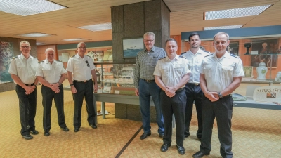 Crewmitglieder des Patrouillenboots BP 25 „Bayreuth“ besuchen ihre Patenstadt.  (Foto: Stadt Bayreuth)