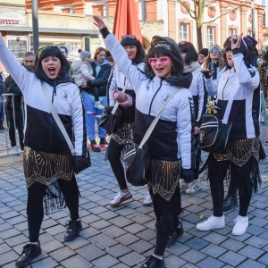 Tausende Besucher schauten sich den traditionellen Faschingsumzug in der Bayreuther Innenstadt an.  (Foto: sd)