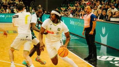 Emanuel Prospere war einer der Leistungsträger von MpK Bayreuth in der heutigen Partie gegen die Artland Dragons. (Foto: MpK Bayreuth)