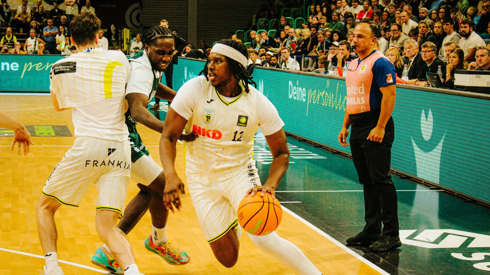 Emanuel Prospere war einer der Leistungsträger von MpK Bayreuth in der heutigen Partie gegen die Artland Dragons. (Foto: MpK Bayreuth)