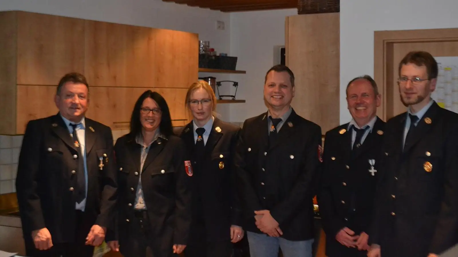 Der Vorstand der Freiwilligen Feuerwehr Losau. (Foto: Redaktion Creußen)