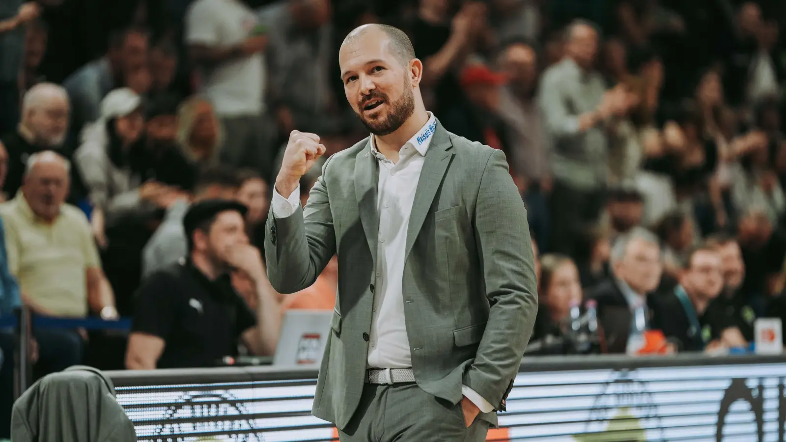  BBC Bayreuth-Headcoach Florian Wedell konnte mit der Leistung seines Teams zum Saisonauftakt zufrieden sein.&nbsp; (Foto: Archiv/Thorsten Ochs)