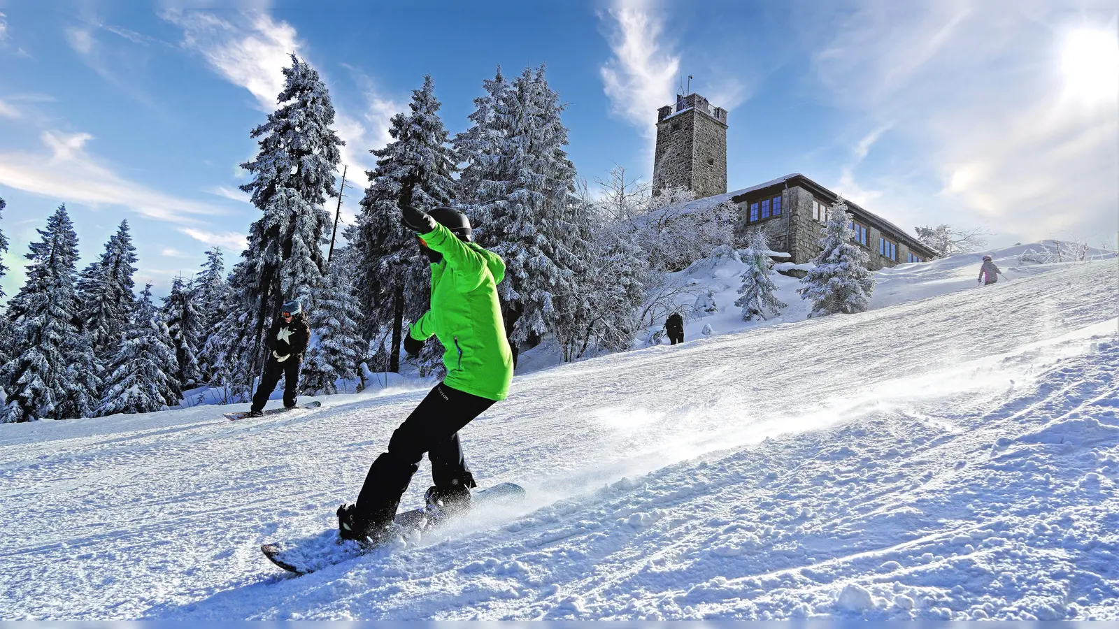 Wintersportfreunde können sich auf ordentliche Bedingungen in der Erlebnisregion Ochsenkopf freuen. (Foto: gmu)