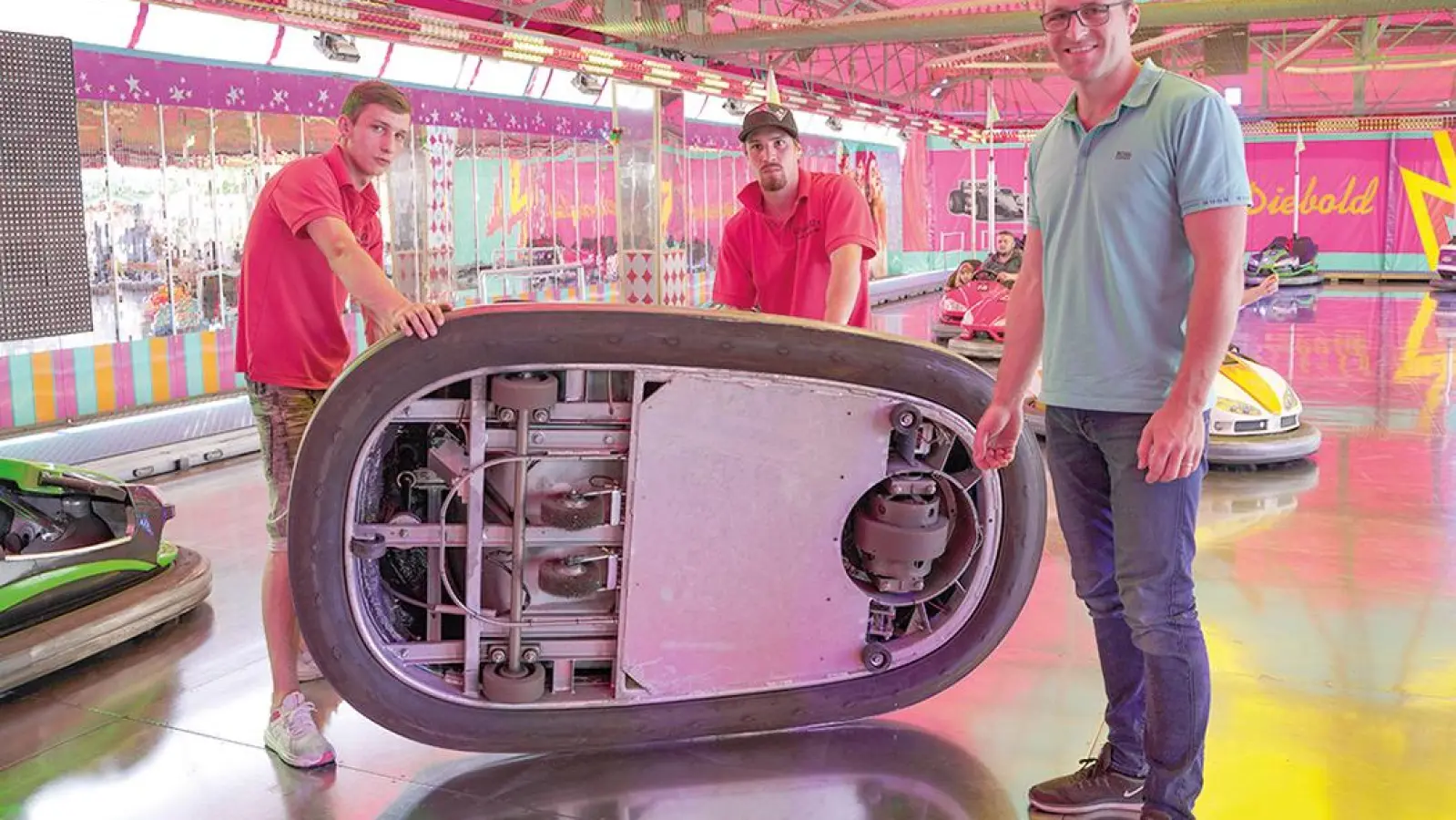 Volksfest Bayreuth Autoscooter Familie Diebold Portrait Foto Stefan Dörfler (Foto: inBayreuth.de)