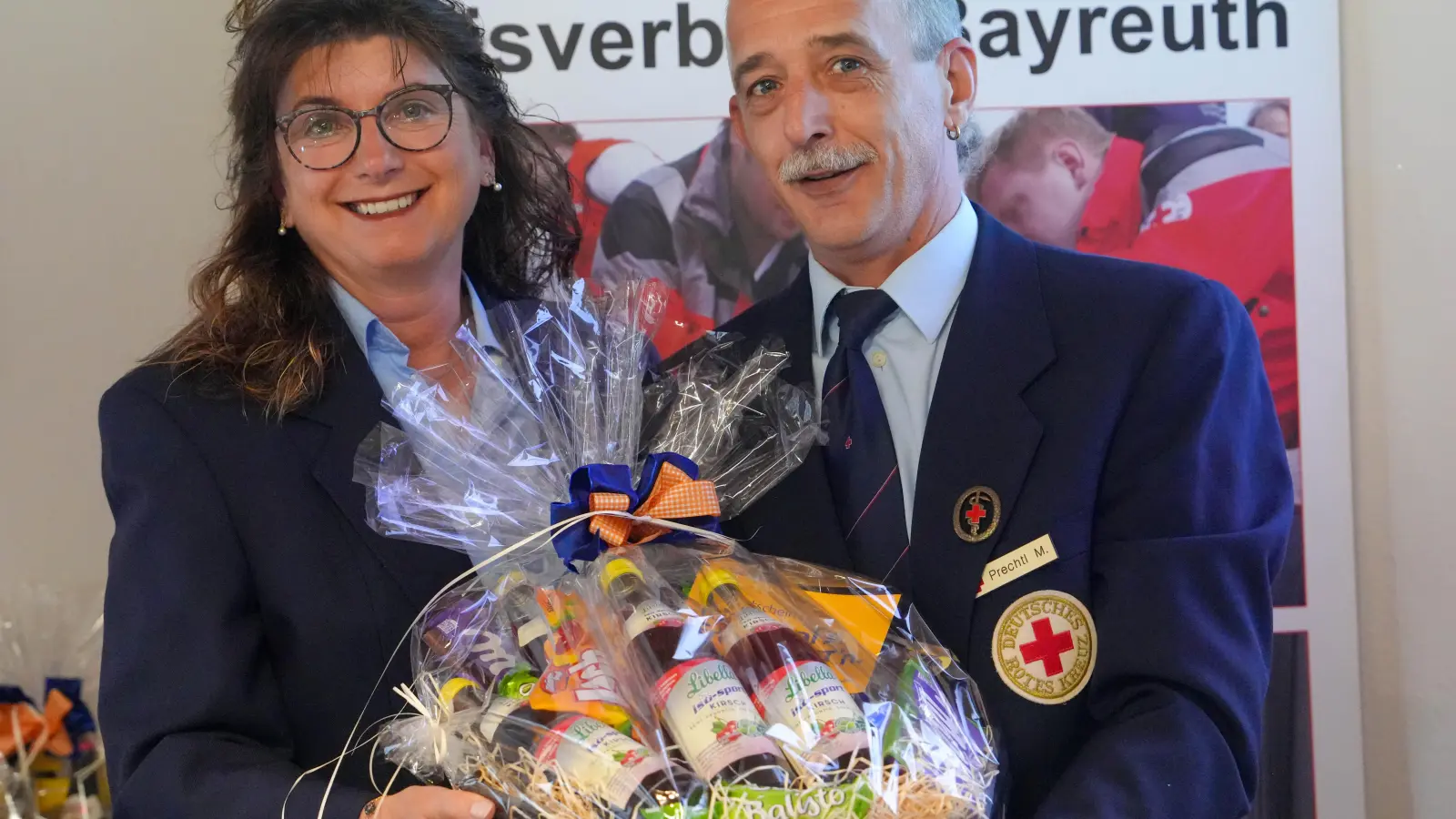 Karin Eigl und Michael Prechtl (Foto: BRK Kreisverband Bayreuth)