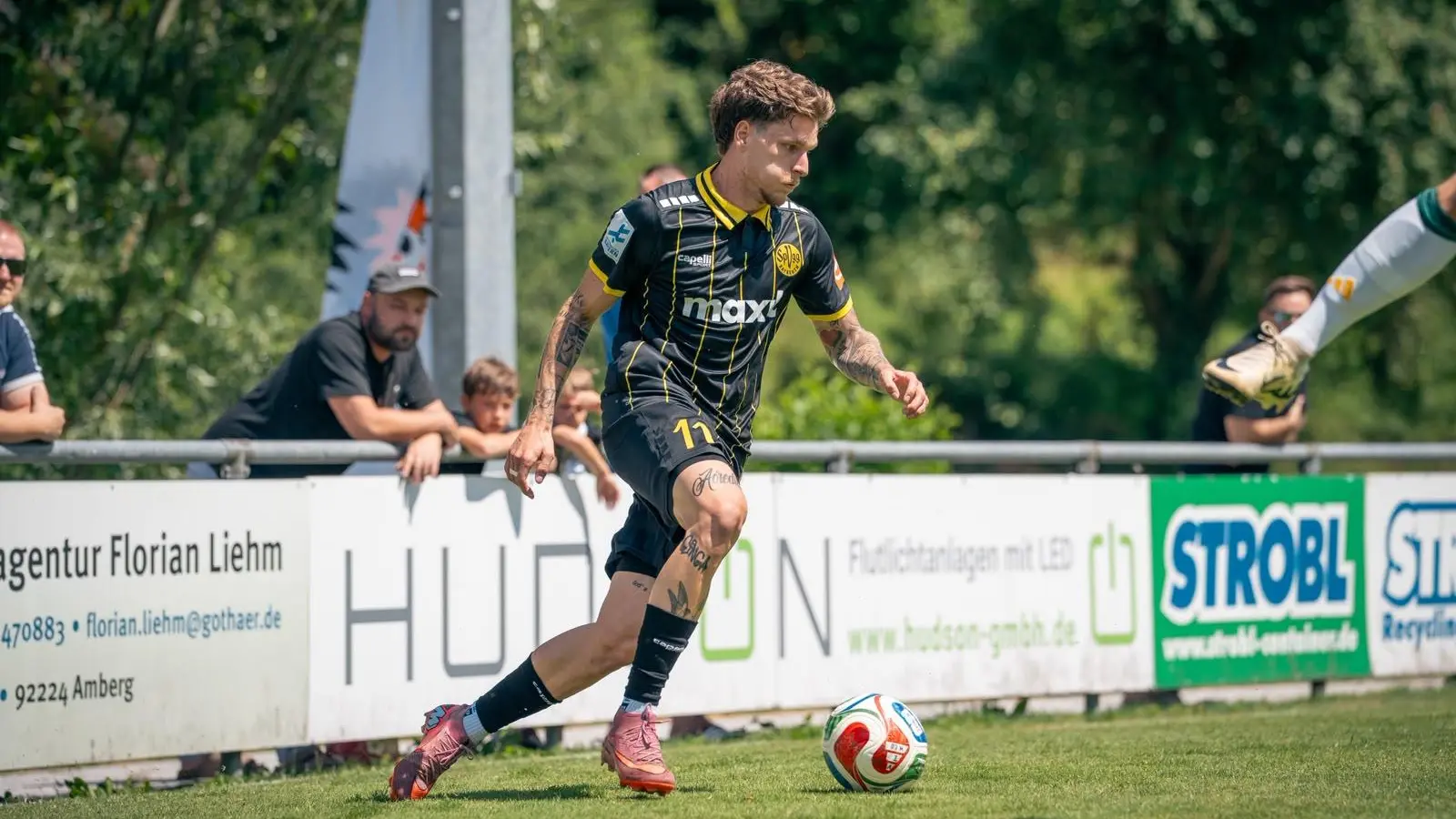 Niklas Doll erzielte die frühe 1:0-Führung für die Altstadt im Testspiel in Ammerthal. (Foto: SpVgg Bayreuth/Simon Helfensdörfer)